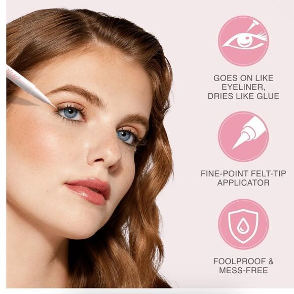 🦋Pick 5/$25 Kiss Lash Glue Clear Eyeliner New Full Size - Picture 7 of 11